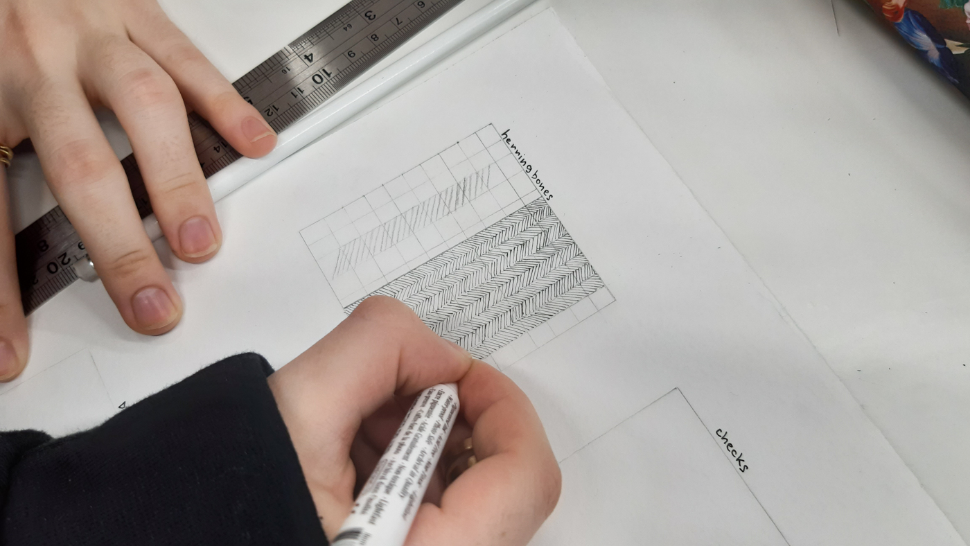 Отрисовка разных видов тканей